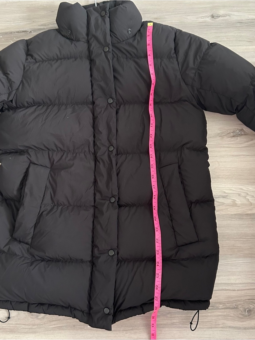 Lululemon Cinch Waist 600 Down Full Zip Puffer Jacket black no hood - Picture 9 of 12